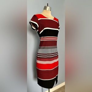 ILE NY Red Stripe Bodycon Dress